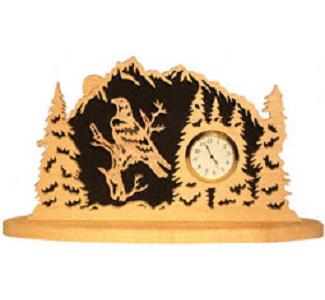 Product Image of Bald Eagle Forest Mantel Clock Project Pattern