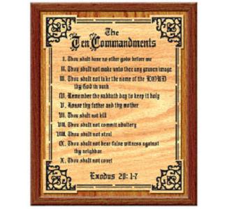 The Ten Commandments Project Patterns
