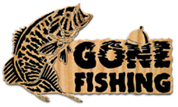 Small Mouth Bass "Gone Fishing" Sign Project Pattern