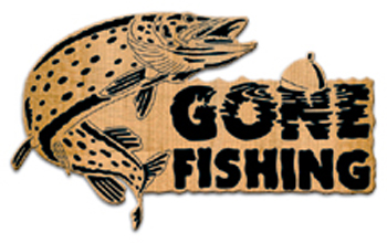 Northern Pike "Gone Fishing" Sign Project Pattern