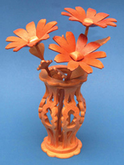 Product Image of Miniature Daisies & Vase Scroll Saw Pattern 