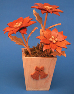 Mini Poinsettia & Vase Compound Cut Project Patterns