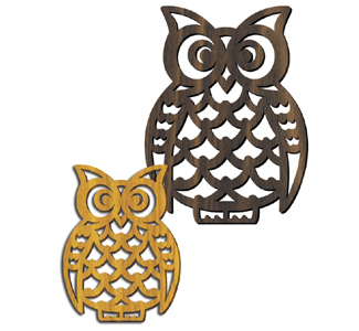 Product Image of Wooden Owl Trivets Project Patterns