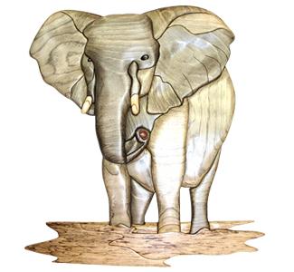 Majestic Elephant Intarsia Project Pattern