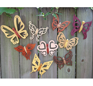 Set of 9 Butterfly "Sun Catcher" Project Patterns
