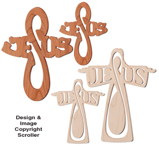JESUS Cross Wall Plaque Pattern Designs - Downloadable