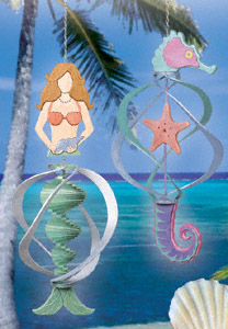 Mermaid & Seahorse Wind Spinners Pattern