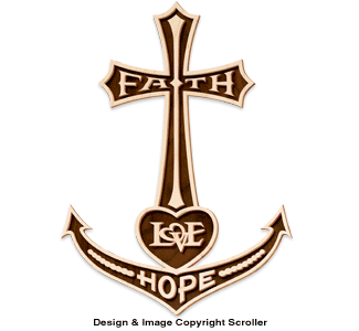 Product Image of Anchored In Faith Self-Framing Wall Plaque Design