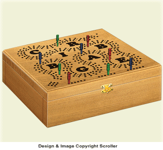 Cribbage Board Box Pattern #4