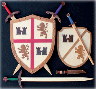 Medieval Shields & Swords Pattern Set