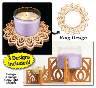 Product Image of Candle Ring & Holder Pattern Set #7