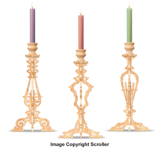 Product Image of Slotted Candlestick Trio Designs Pattern