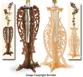 Slotted Bud Vase Holder Designs Pattern