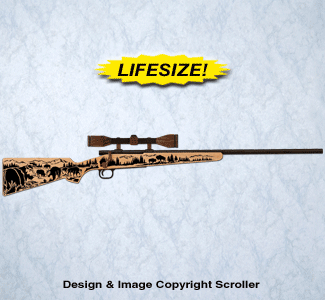 Product Image of Buffalo Scope Rifle Wall Art Design Pattern