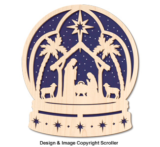 Product Image of Nativity Snow Globe Wall Art Pattern