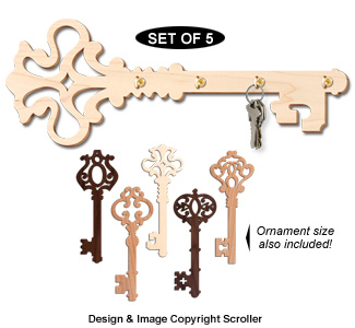 Ornate Key Hanger & Ornament Pattern Set #2