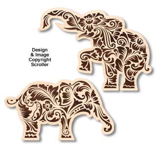 Product Image of Floral Elephant Wall Art Patterns