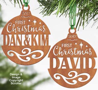 First Christmas Ornaments Pattern Set