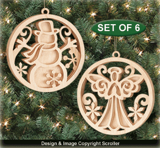 3D Christmas Ornaments Design Pattern - Downloadable
