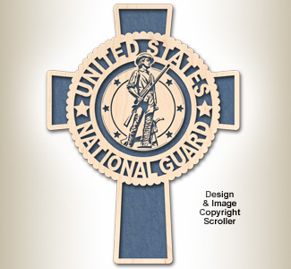 Product Image of National Guard Honor & Faith Wall Cross Design Pattern