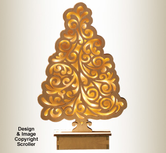 Product Image of Lighted Mantel Tree Pattern
