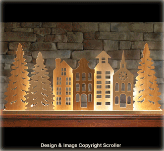 Product Image of Lighted Mantel Village Pattern