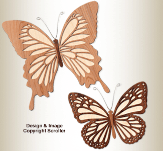 Product Image of Realistic Butterfly Wall Art Patterns