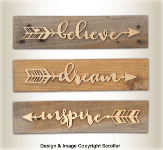 Product Image of Inspirational Arrow Wall Art Plaque Patterns