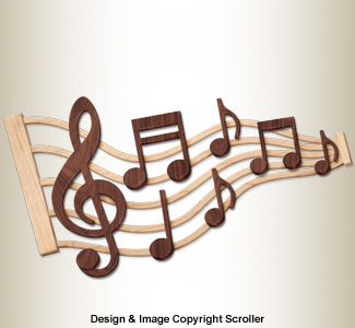 Product Image of Music Note Wall Art Pattern
