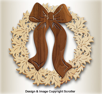 Product Image of Scrolled Holiday Door Wreath Pattern