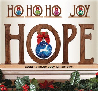 Holiday Message Ornament Display Pattern