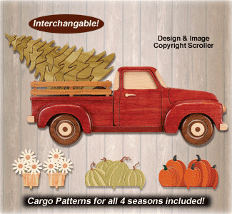 Swappable Holiday Farmhouse Truck Pattern