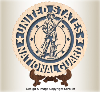Military Seal & Stand Design (National Guard) Pattern