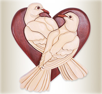 Love Doves Intarsia Pattern