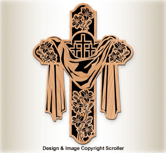 Product Image of Easter Lilly Cross Pattern - Downloadable