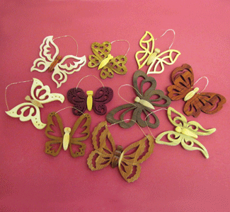 Set of 10 Butterfly Ornament Project Patterns