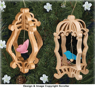 Slotted Cage Ornament Pattern Set