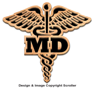 MD Caduceus Pattern - Downloadable