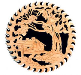 Country Cabin Circular Saw Blade Project Pattern
