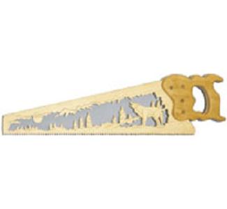 Product Image of Wolf Scrolled Scene Saw Pattern