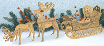 Fancy Sleigh and Reindeer Set Project Patterns