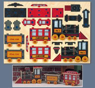 Product Image of Choo Choo Train Puzzle Pattern