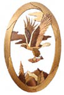 Eagle Domain Oval Intarsia Project Pattern