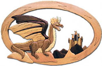 Dragons and Castle Intarsia Project Pattern