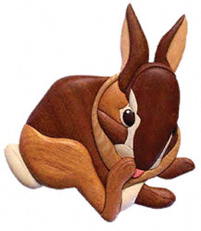 Product Image of Baby Cottontail Rabbit Intarsia Project Pattern