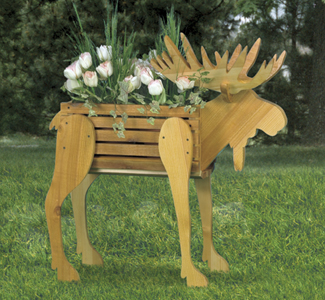 Product Image of Moose Planter Wood Pattern