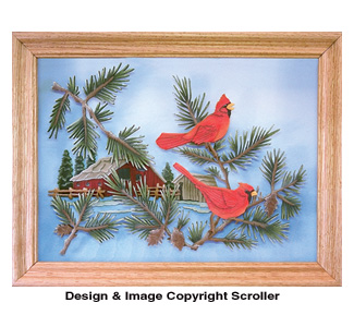 Product Image of Country Cardinals Scroll Saw Art Pattern
