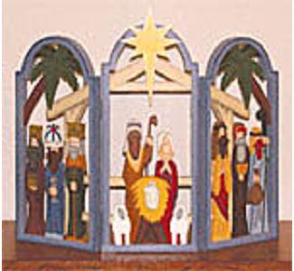 Product Image of Small 3 Arch Nativity Woodcraft Pattern