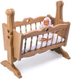 Product Image of Doll Cradle Woodworking Plan