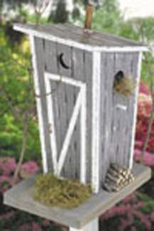 Product Image of Rustic Bird Outhouse Wood Plan